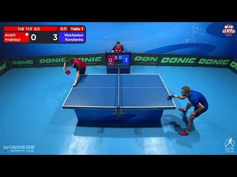 00:30 Andrii Hrabskyi 3 - 0 Viacheslav Kovalenko West 5 WIN CUP 10.12.2022 | TABLE TENNIS WINCUP