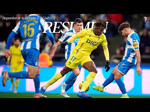 RESUMEN | Deportivo de la Coruña 2-2 Cádiz CF | Laliga Hypermotion
