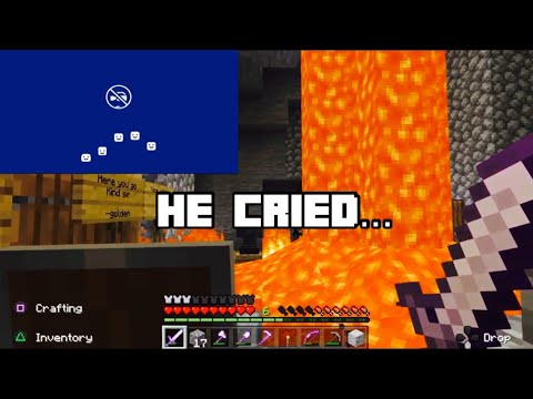 I made this kid cry and end his stream (Minecraft griefing PT.1)