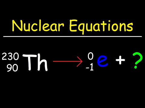 How To Balance Nuclear Equations In Chemistry