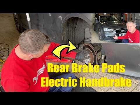 Audi A3 Replace Rear Brake Pads, Electric Parking Brake Release