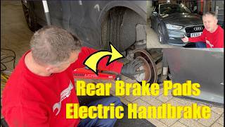 🇬🇧Audi A3 Replace Rear Brake Pads, Electric Parking Brake Release