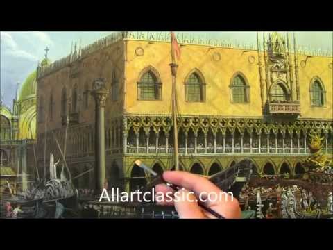 Canaletto Painting Return of the Bucintoro to the Molo on Ascension Day