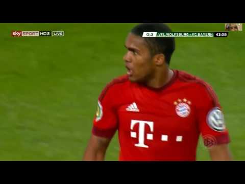 Douglas  Costa vs Wolfsburg DFB Pokal 2015 - 2016 HD 720p