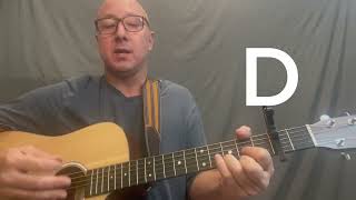 A Murder of One - Easy Guitar Lesson - Counting Crows cover