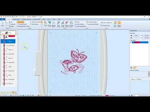 Premier_2 Ultra (Create Module) -Changing a redwork design to satin stitch #1
