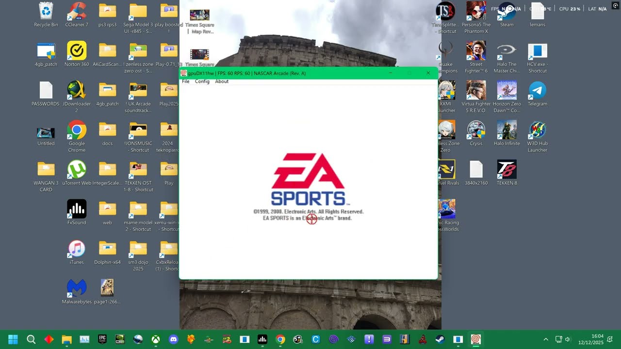 SEGA HIKARU = NASCAR RACING THE ARCADE - TIME ATTACK 1-4 ALL STAGES COMPLETED PLAYER 1-99 14:00 2025
