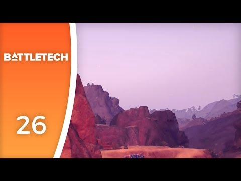 A convoy running through the mountains - Let's Play BattleTech #26