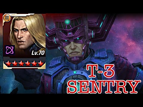 T-3 SENTRY VS GALACTUS GBR!! Marvel future fight