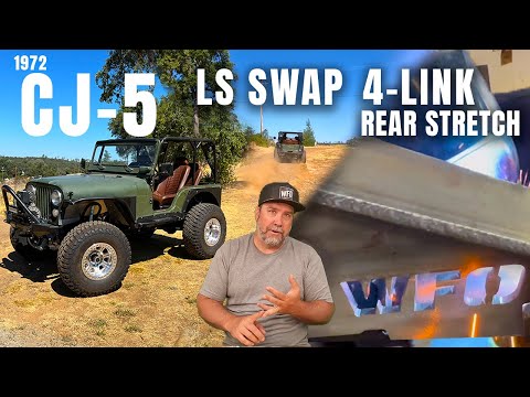 CJ-5 LS Swap W/ 4-Link Rear Stretch! FULL Build, Breakdown, Test Drive and Walk Around!
