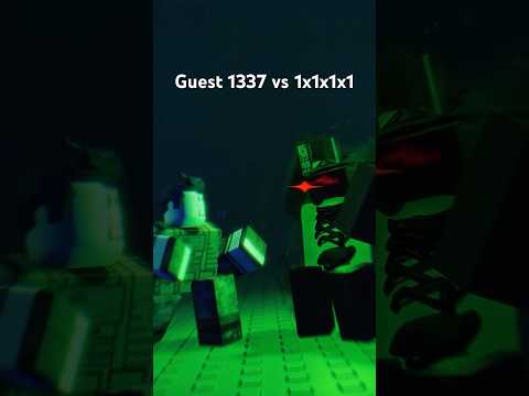 Guest 1337 vs 1x1x1x1 Roblox Forsaken animation meme #forsaken #roblox #robloxshorts