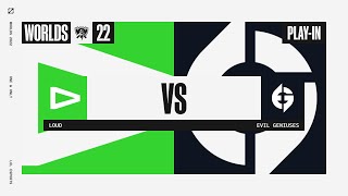 Worlds 2022 - Playin - D4 - TIEBREAK LLL vs EG