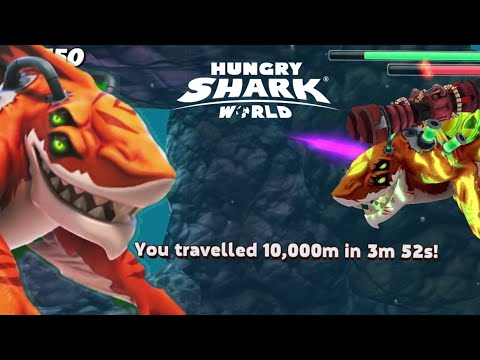 Quickest Time to reach 10,000m Meltdown Shark Live Contest! - Hungry Shark World