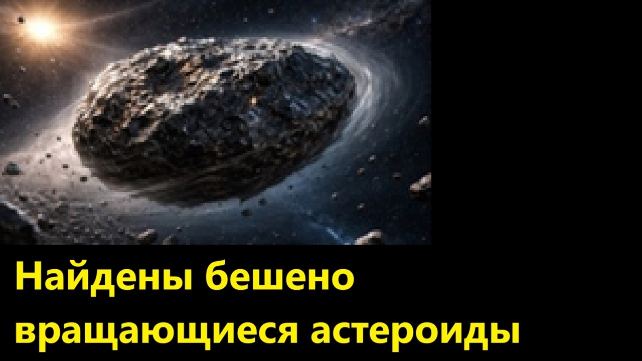 Найдены бешено вращающиеся астероиды