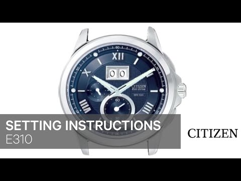 Citizen Watch Setting Instruction — E310