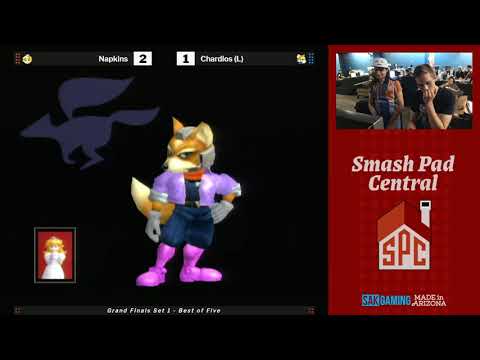 SPC 162 SSBM Grand Finals - Napkins (Peach) vs Chardlos (Fox)