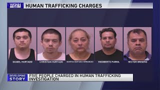 5 charged in human trafficking investigation in Kane County