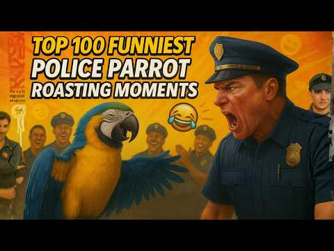 Top 100 Funniest Police Parrot Roasts & Moments 😂  Hilarious Cop and Talking Parrot Compilation