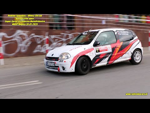 D.Falandysz / M. Chrzan -Renault Clio sport- Super Sprint XII Dębicka MotoOrkiestra WOŚP 26-01-2025