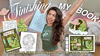 Watch Me Hand Illustrate & COMPLETE My First Coloring Book! 🎨 Finalizing & Getting My Book Printed