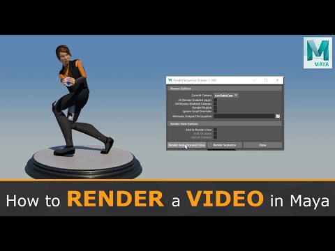 How To Render High Quality Video in Maya (Basic)