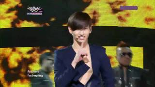 110121 TVXQ @ Music bank - Why (Keep your head down)