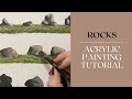 Easy ROCKS Acrylic Painting Tutorial