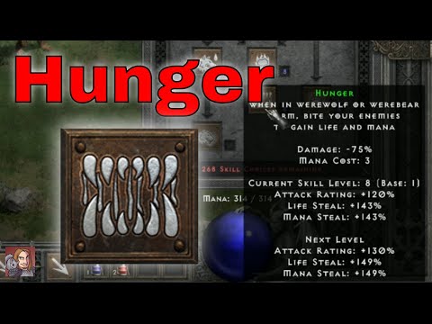 D2R Skills & Abilities - Hunger, Shapeshifting (Druid)