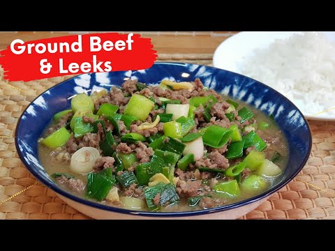 Stir Fry Ground Beef With Leeks Recipe