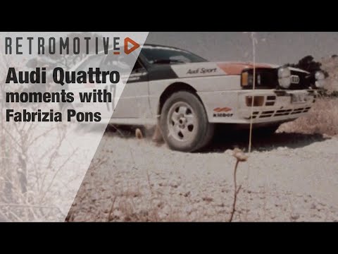 Audi quattro moments with Fabrizia Pons