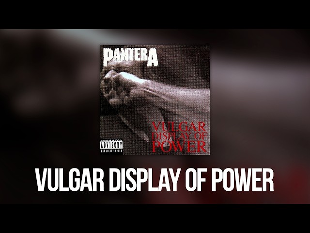Vídeo relacionado con Oficial Pantera Vulgar Display of Power música Heavy Metal Sudadera con Capucha