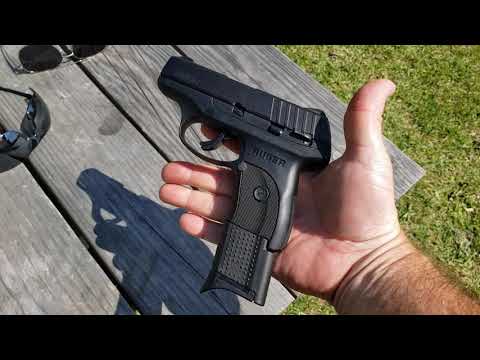 Ruger EC9s Shooting With LC9 Extended Magazine