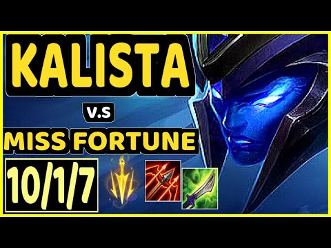 BENJI (KALISTA) vs MISS FORTUNE - 10/1/7 KDA BOTTOM ADC CHALLENGER GAMEPLAY - NA