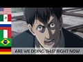 Yarundana Ima Koko De In 7 Languages Attack On Titan