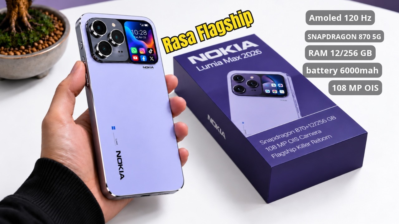 RAJA LEGENDA BANGKIT‼️NOKIA LUMIA MAX 2026, HP 3 JUTAAN YANG SIAP MENGACAUKAN PASAR