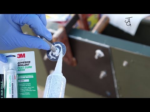Jon Boat Transom Fix: 3M Marine 4200 Quick Cure 3of3