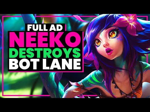 FULL AD NEEKO CARRY Destroys BOT LANE! - League of Legends