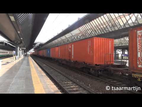 Partenza Trenitalia E633 231 con treno merci a Milano Rogoredo 19-07-2014