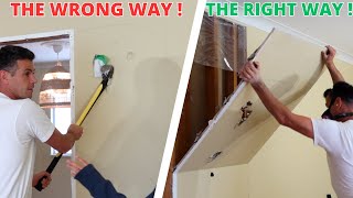 How To Remove Drywall Properly!