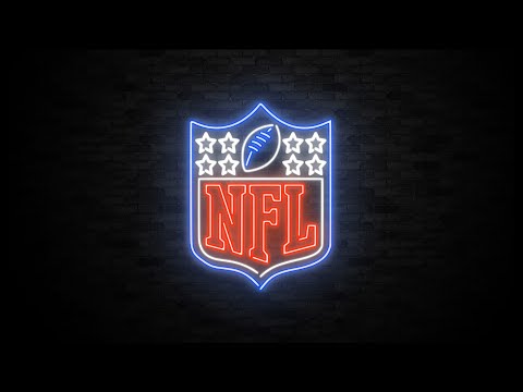 NFL SUPERBOWL NEON SIGN BACKGROUND VIDEO LOOP | 3 HOURS HD