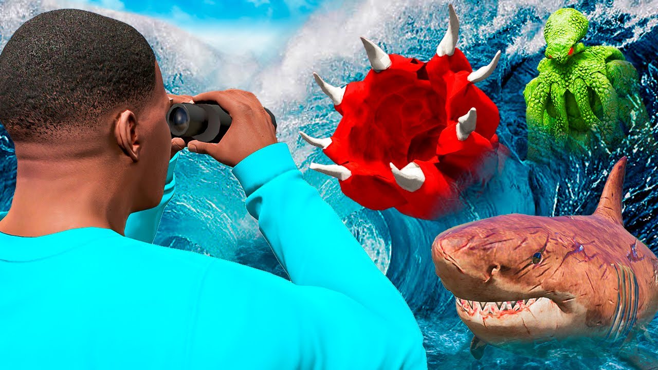 CAÇANDO MONSTROS DO MAR NO GTA 5