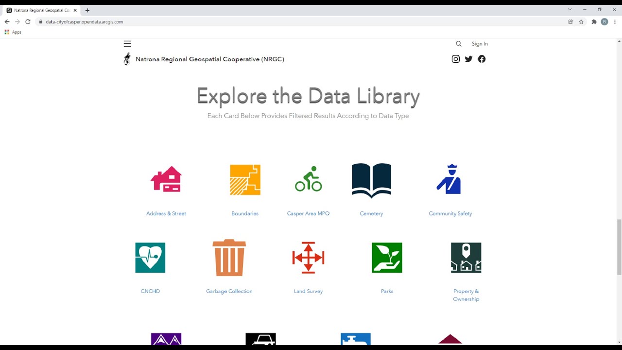 Access the GeoSMART Data Library to download and use publicly available data