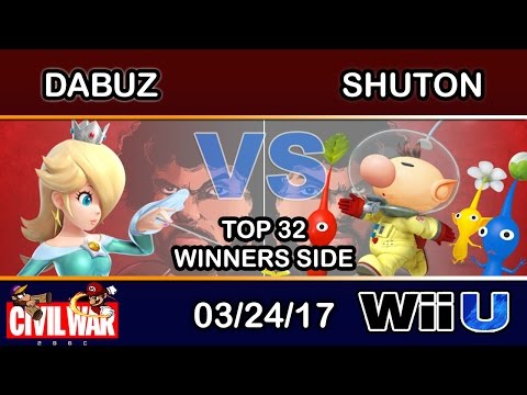 2GGC: Civil War - RNG | Dabuz (Rosalina) Vs. Shuton (Olimar) Top 32 Winners - Smash Wii U