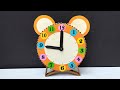 How To Make Cardboard Table Clock DIY Clock With Cardboard Cardboard Project