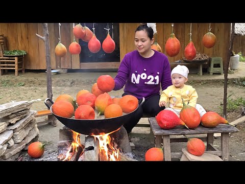GAC FRUIT COOKING: How To Make Cakes & Sticky Rice From 35 Gac Fruit | Lý Thị Ca