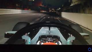 F1 2018 Time Trail 1:11.354 around Monaco at night