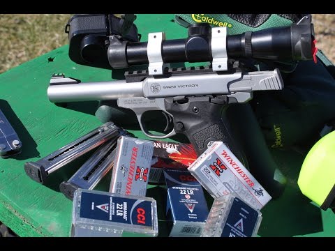 Smith & Wesson SW22 Victory Accuracy 50yards Test