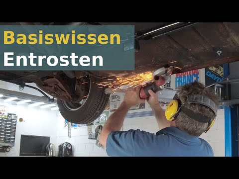 Karosserie entrosten - Rost am Unterboden entfernen