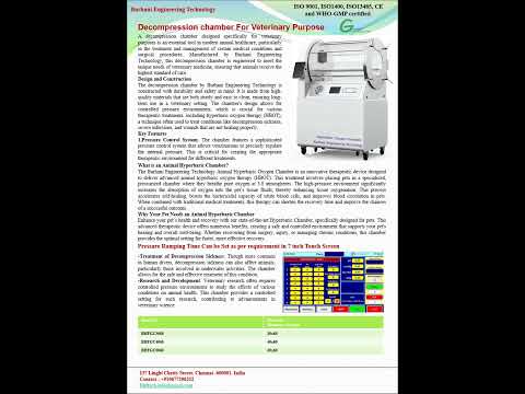 Hyperbaric Oxygen Therapy Chamber