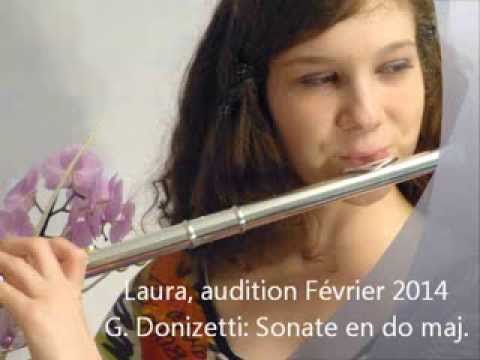 Laura: Sonate pour flute et piano de Donizetti